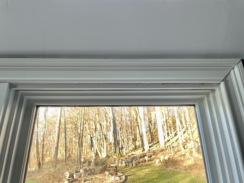 All the interior window trim will be replaced